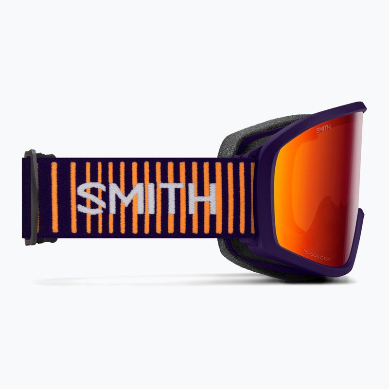 Vaikiški slidinėjimo akiniai Smith Reason OTG S3 deep plum gradient/red solx mirror antifog 3