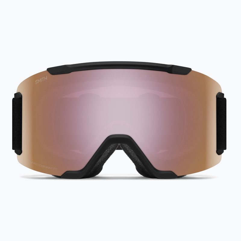 Slidinėjimo akiniai Smith Squad S2 black/chromapop everyday rose gold mirror 2
