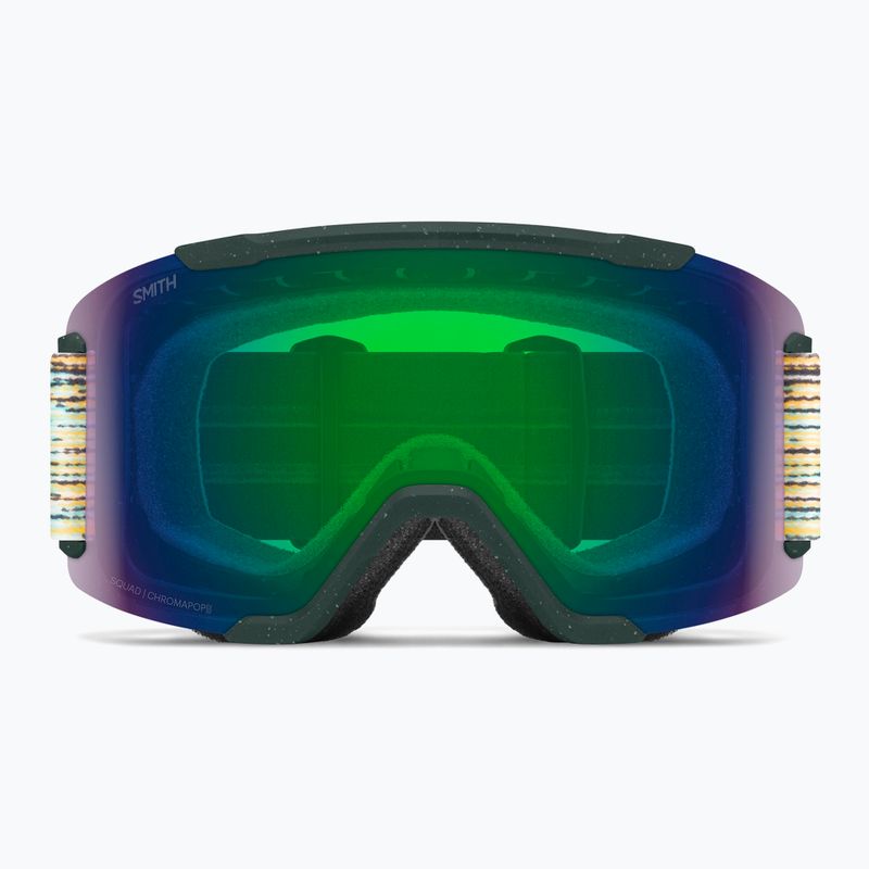Slidinėjimo akiniai Smith Squad S2 emerald renu upcycled scrap/chromapop green mirror 2