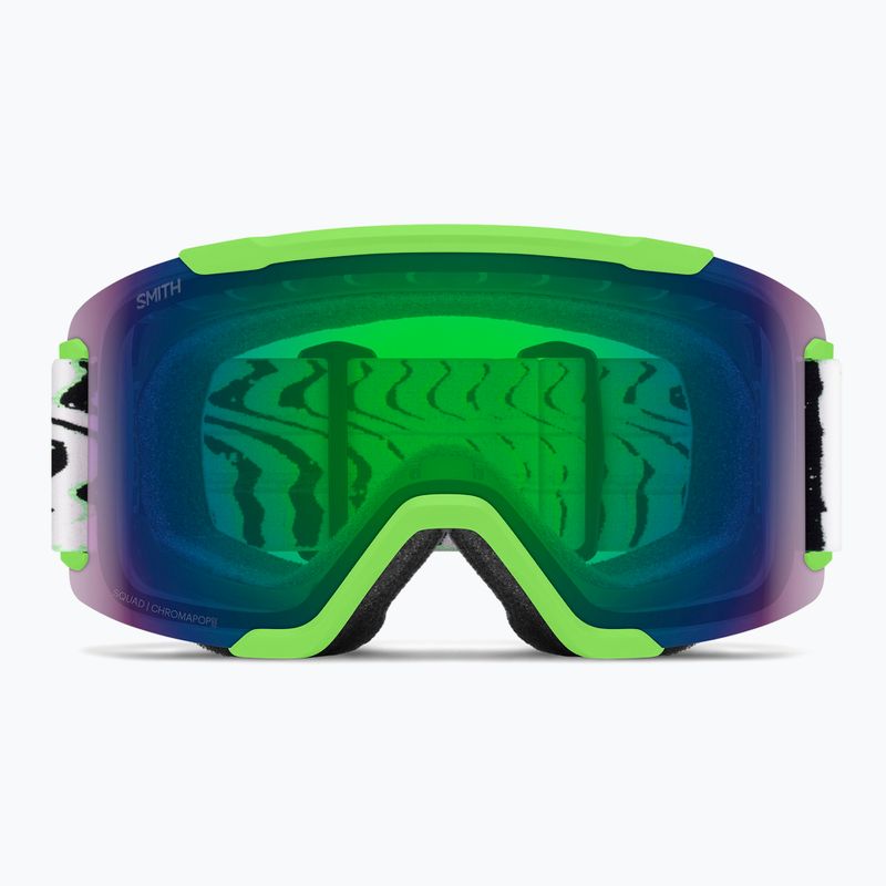 Slidinėjimo akiniai Smith Squad S2 slime static shag/chromapop everyday green mirror 2