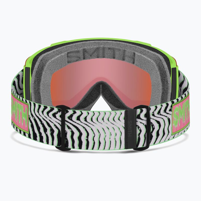 Slidinėjimo akiniai Smith Squad S2 slime static shag/chromapop everyday green mirror 3