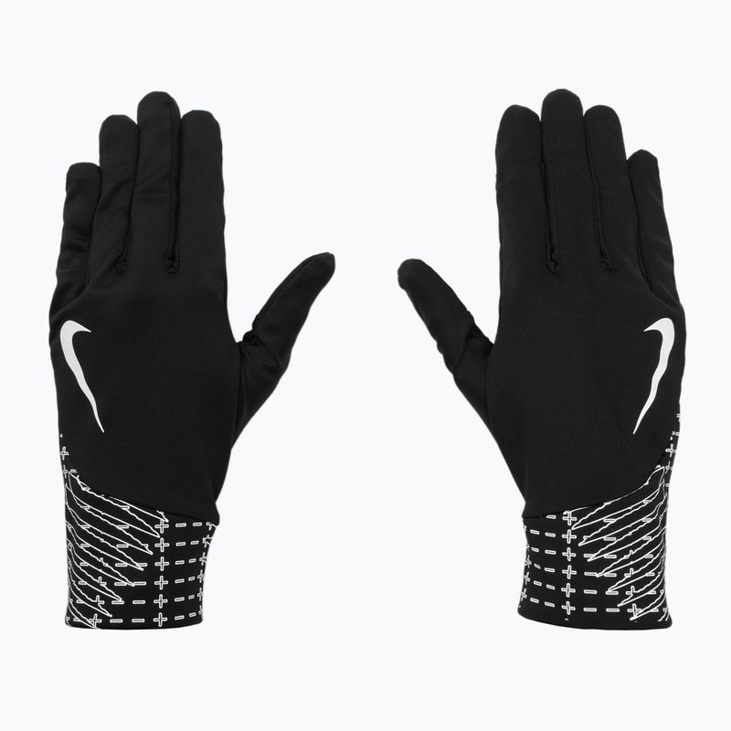Vyriškos bėgimo pirštinės Nike Pacer Lightweight RG Reflective black/silver 2