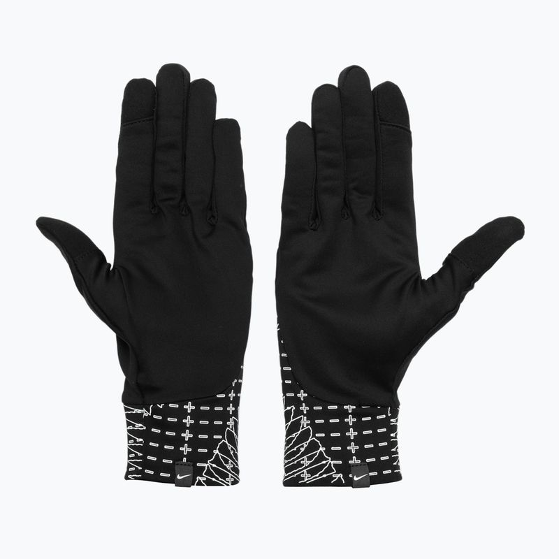 Vyriškos bėgimo pirštinės Nike Pacer Lightweight RG Reflective black/silver 3