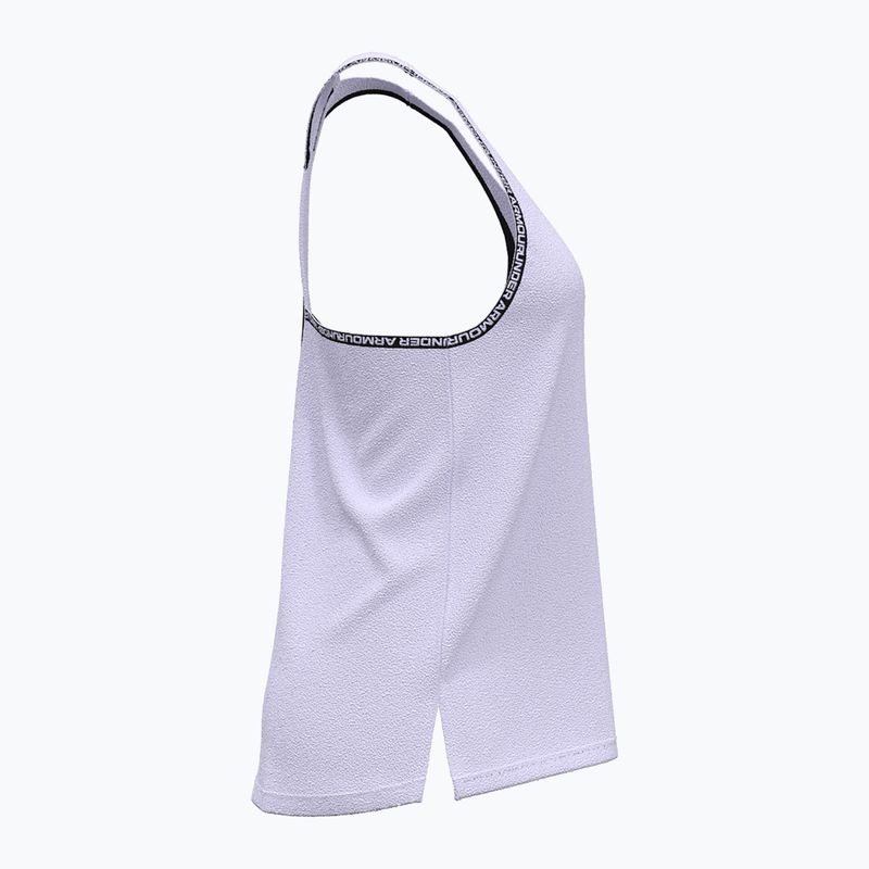 Moteriškas treniruočių tank topas Under Armour Knockout Tank salt purple/white 3