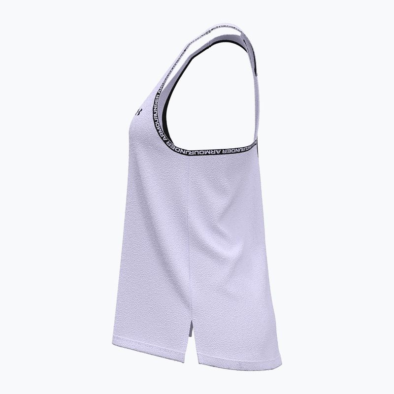 Moteriškas treniruočių tank topas Under Armour Knockout Tank salt purple/white 4