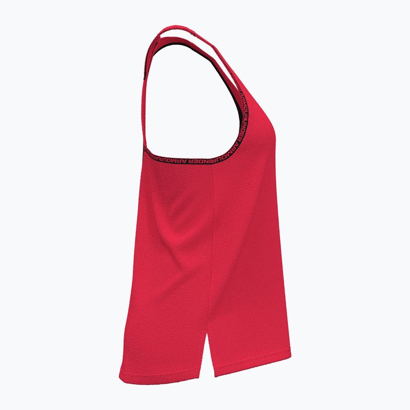 Moteriškas treniruočių tank topas Under Armour Knockout Tank racer red/black 3