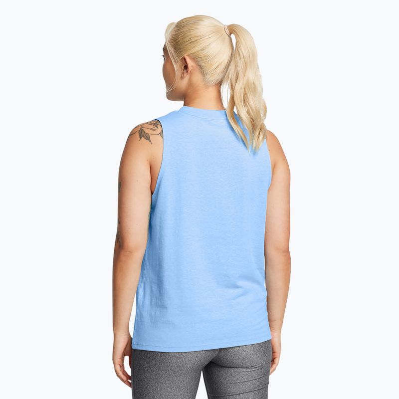 Moteriškas treniruočių tank topas Under Armour Rival Muscle Tank horizon blue/white 2