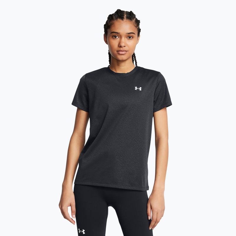 Moteriški žygio marškinėliai Under Armour Tech Riddle black/white