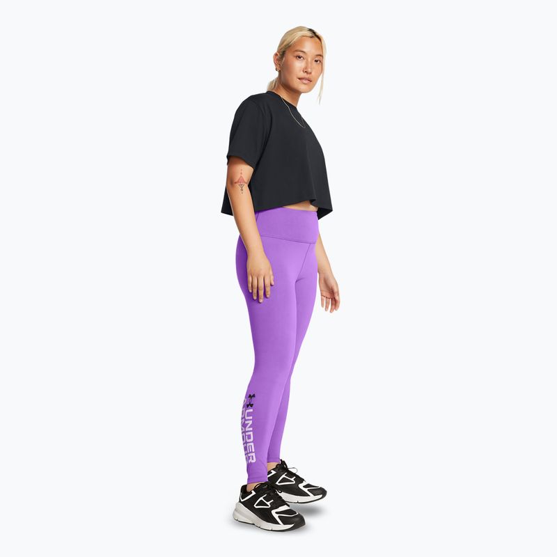 Moteriškos treniruočių tamprės Under Armour Campus Graphic lavish/salt purple/black 2