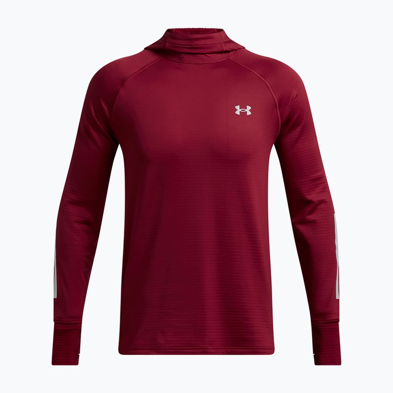 Vyriškas bėgimo džemperis Under Armour Launch Elite CW Balaclava Hoody cardinal/reflective 5