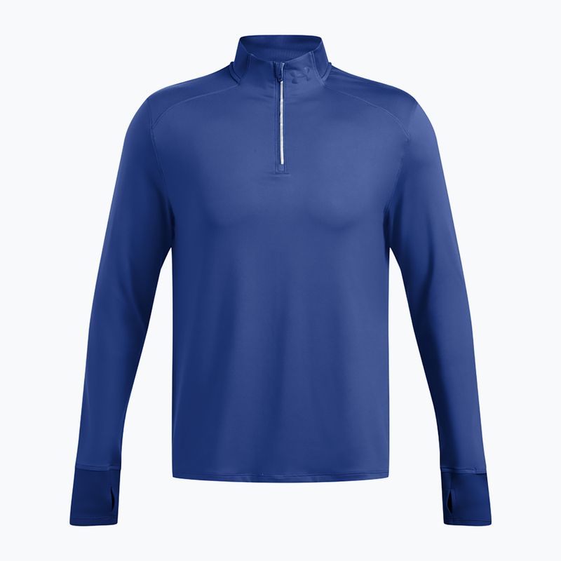 Vyriška "Under Armour Launch Pro 1/4 Zip" tech blue/tech blue/reflective bėgimo ilgomis rankovėmis striukė