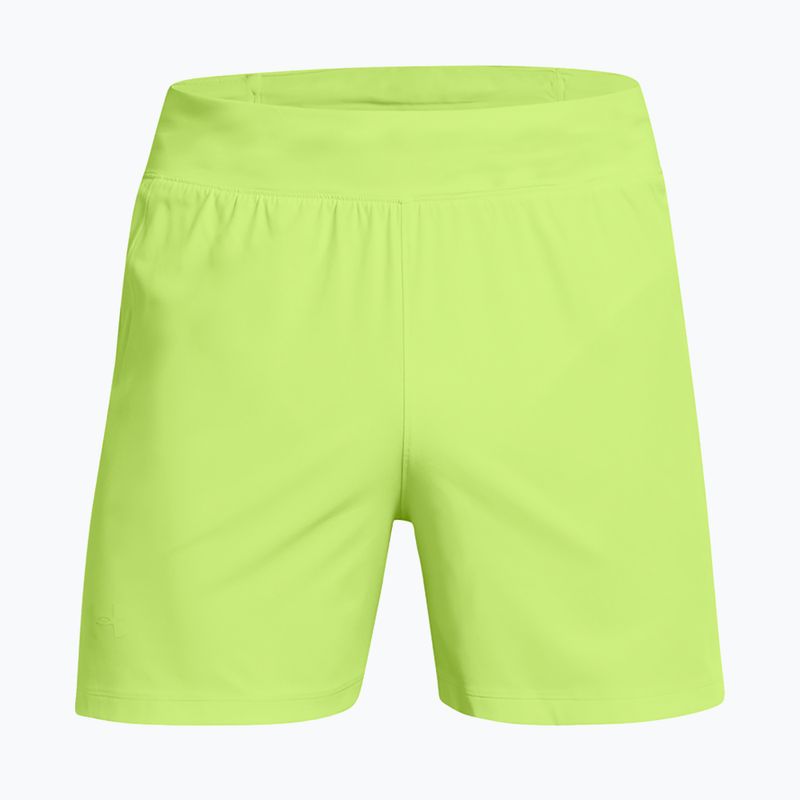 Vyriški bėgimo šortai Under Armour Launch Elite 5" morph green/morph green/reflective 5