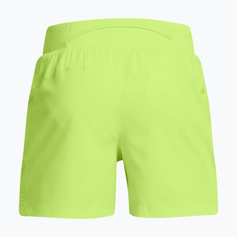 Vyriški bėgimo šortai Under Armour Launch Elite 5" morph green/morph green/reflective 6