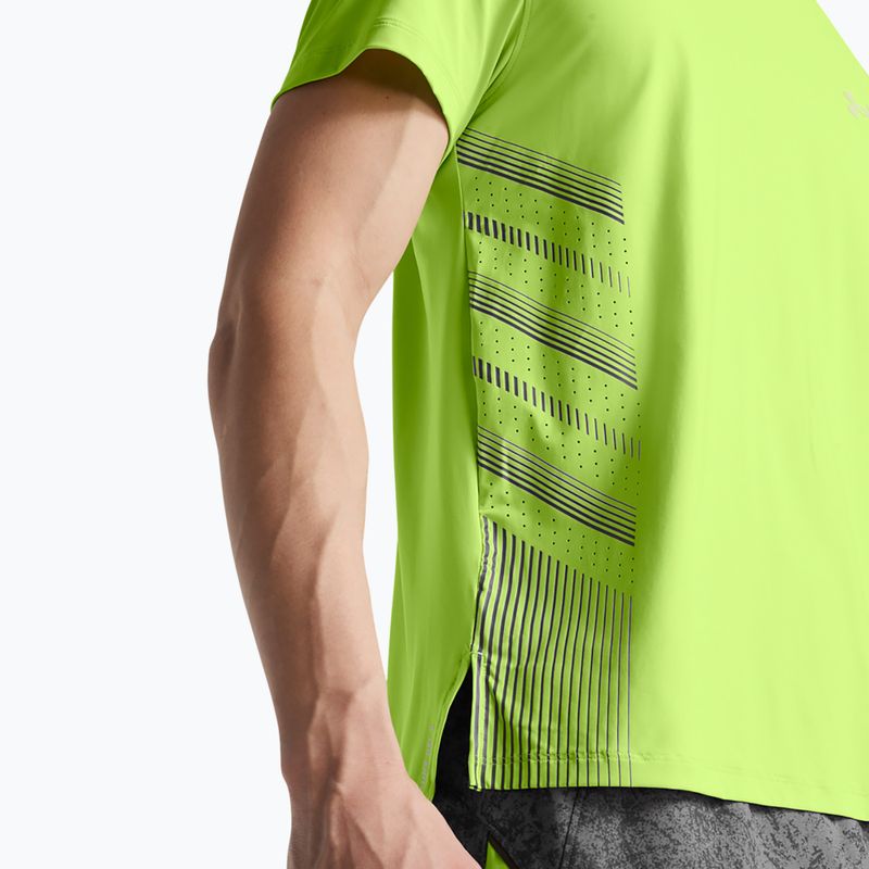 Vyriški bėgimo marškinėliai Under Armour UA Launch Elite Graphic morph green/castlerock/reflective 3