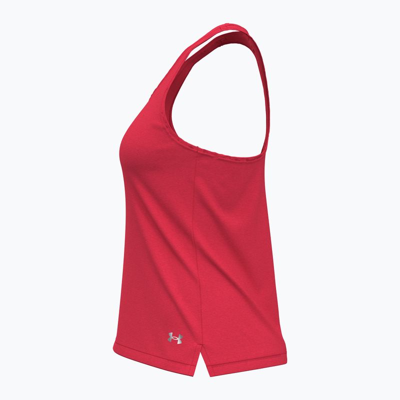 Moteriškas bėgimo tank topas Under Armour Launch Singlet racer red/reflective 4