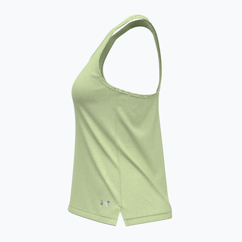 Moteriškas bėgimo tank topas Under Armour Launch Singlet retro green/reflective 4