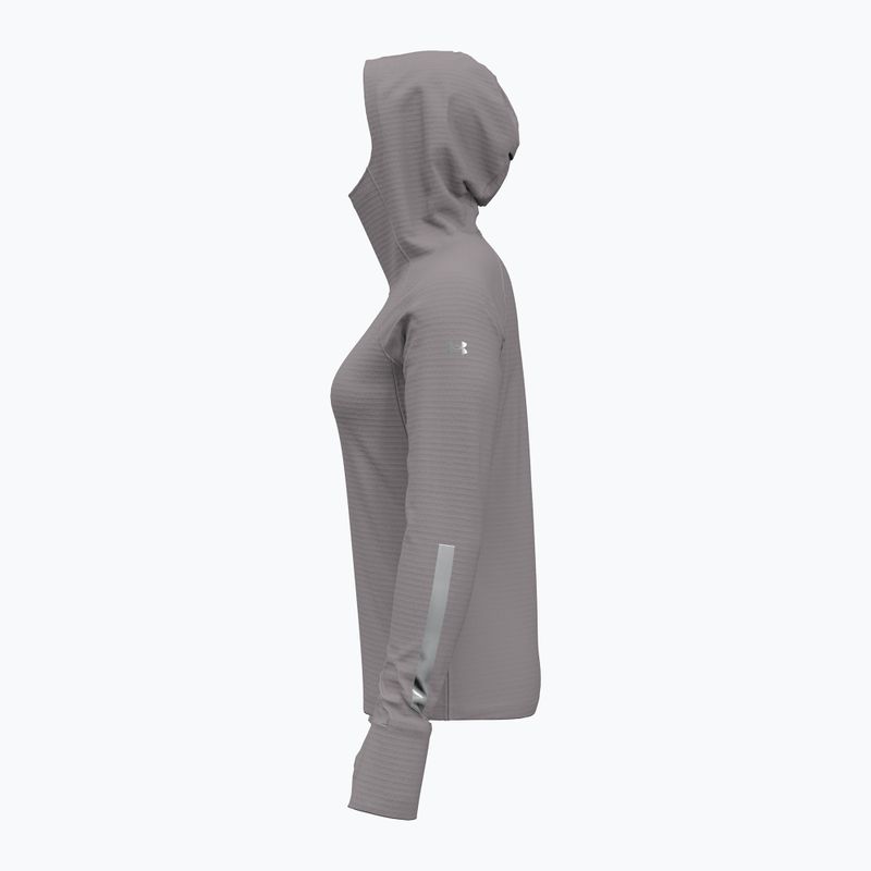 Moteriškas bėgimo džemperis Under Armour Lunch Elite CW Balaclava Hoodie tetra gray/reflective 3