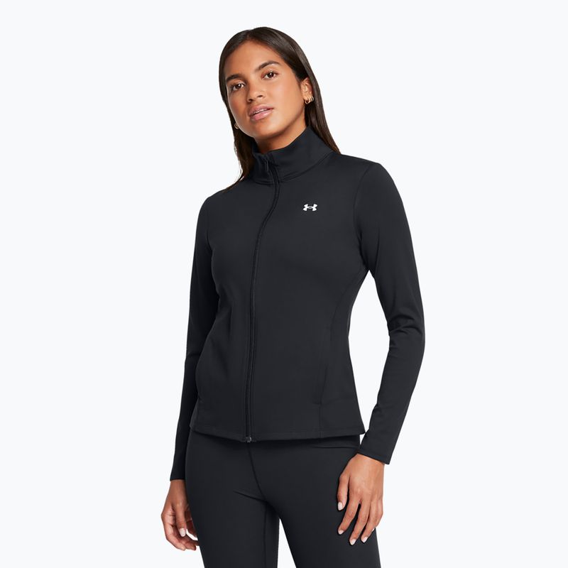 "Under Armour Motion EMEA" juodos/baltos spalvos moteriškas treniruočių džemperis