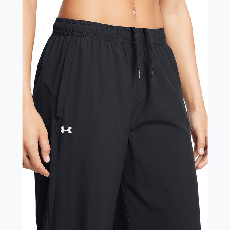 Moteriškos kelnės Under Armour Rival Wide Leg black / white 4