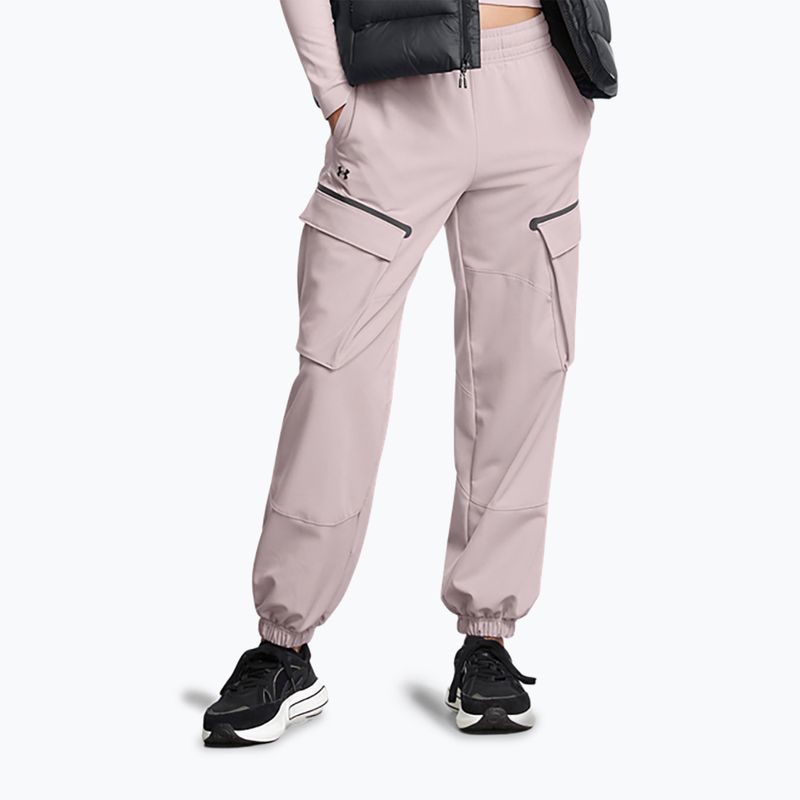 Moteriškos kelnės Under Armour Unstoppable Cargo tetra grey / black