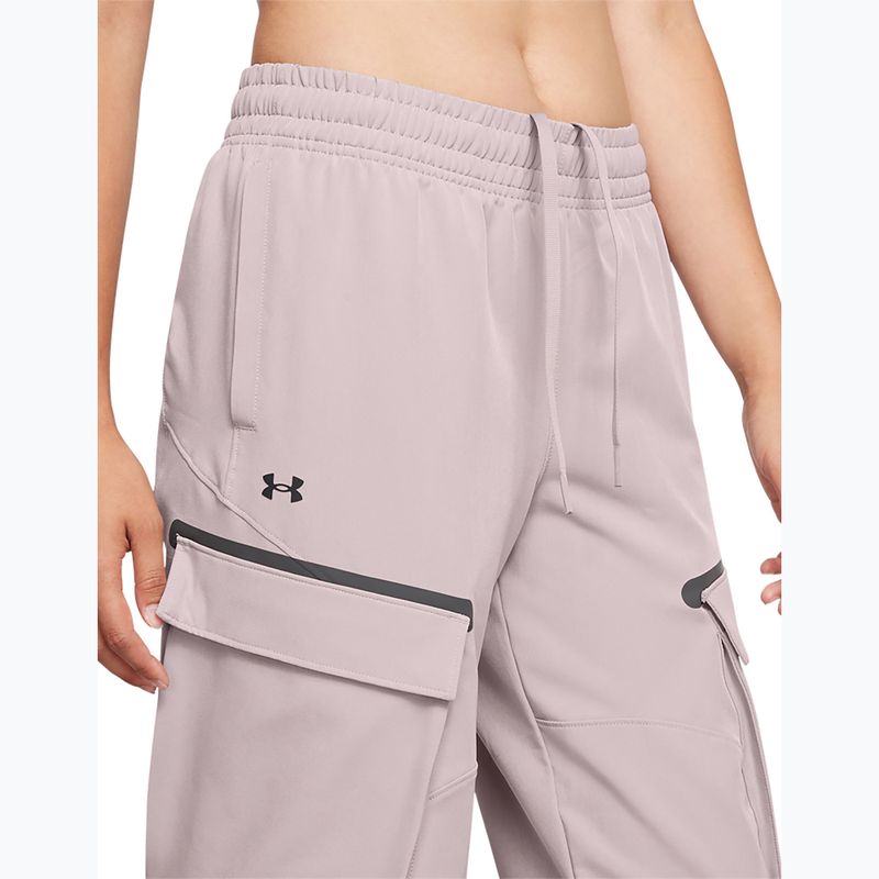 Moteriškos kelnės Under Armour Unstoppable Cargo tetra grey / black 5