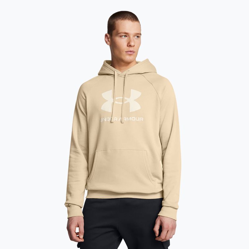 Vyriškas džemperis Under Armour Rival Fleece Logo HD city khaki/summit white