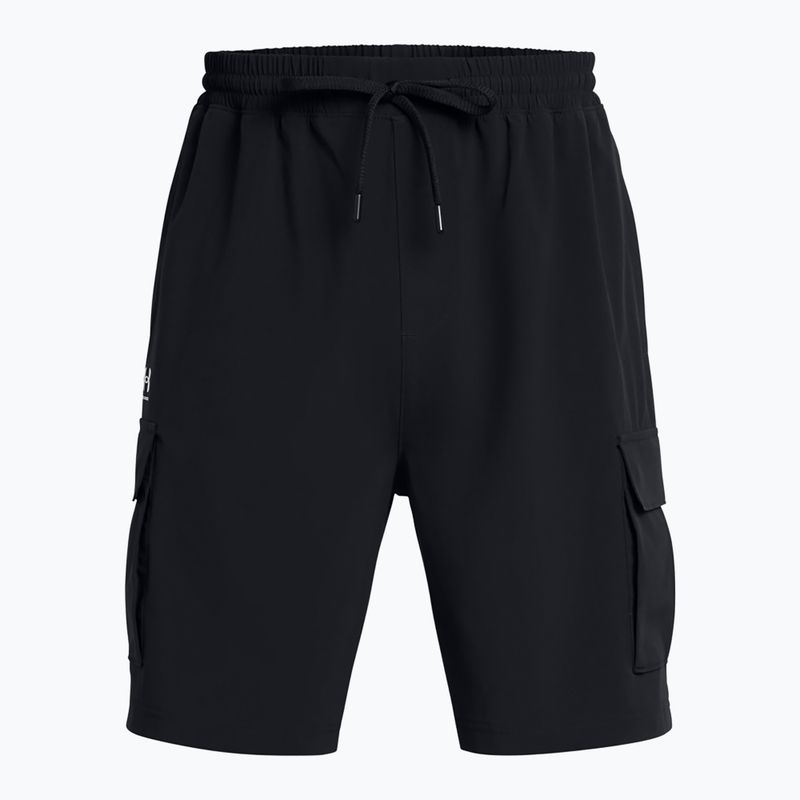 Vyriški treniruočių šortai Under Armour Vibe Woven Cargo black/white