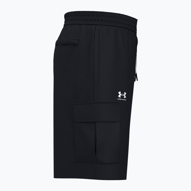 Vyriški treniruočių šortai Under Armour Vibe Woven Cargo black/white 3