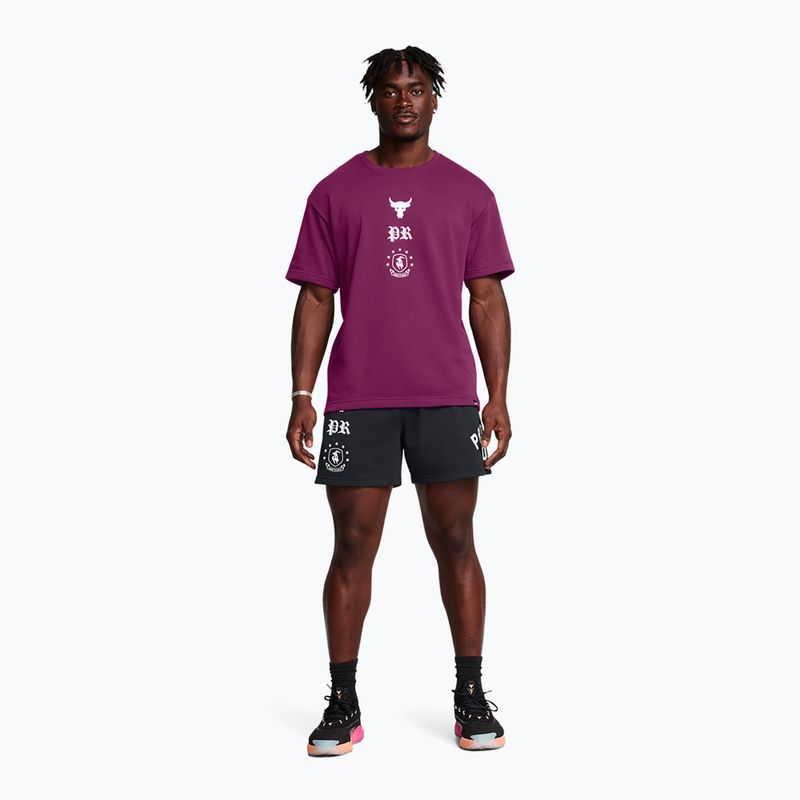 Vyriški šortai Under Armour Project Rock Terry Badge Of Honor Fleece black 2