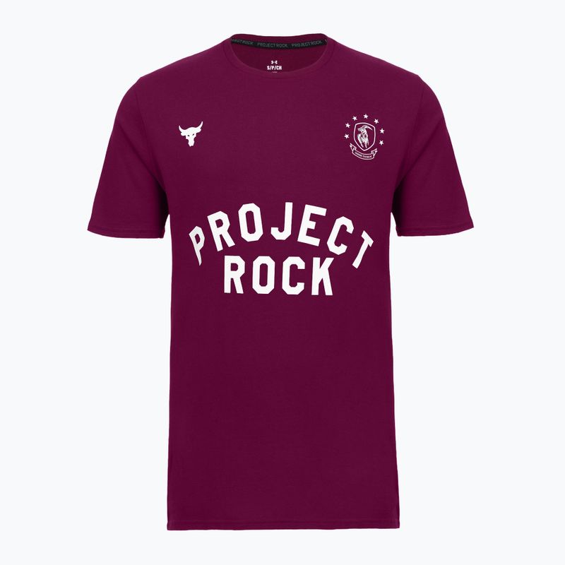 Vyriški treniruočių marškinėliai Under Armour Project Rock Badge Of Honor purple 3