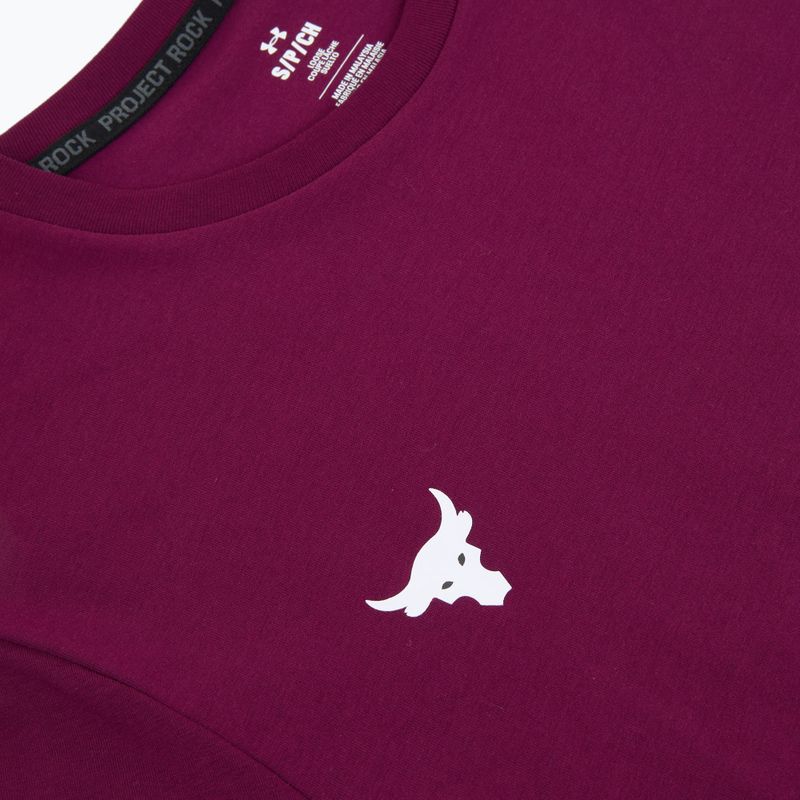 Vyriški treniruočių marškinėliai Under Armour Project Rock Badge Of Honor purple 5