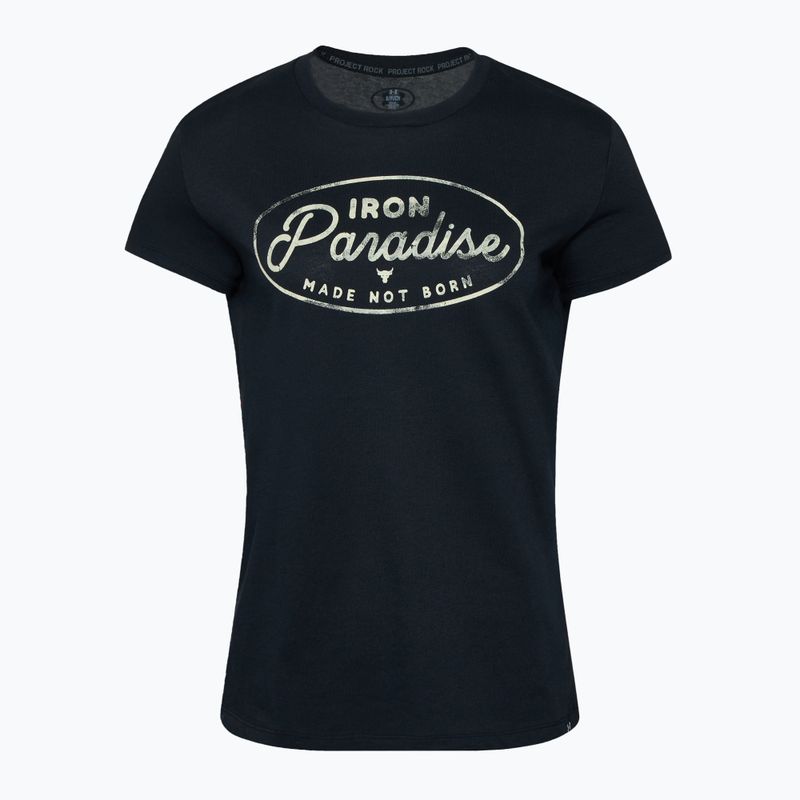 Moteriški treniruočių marškinėliai Under Armour Project Rock HW black/silt