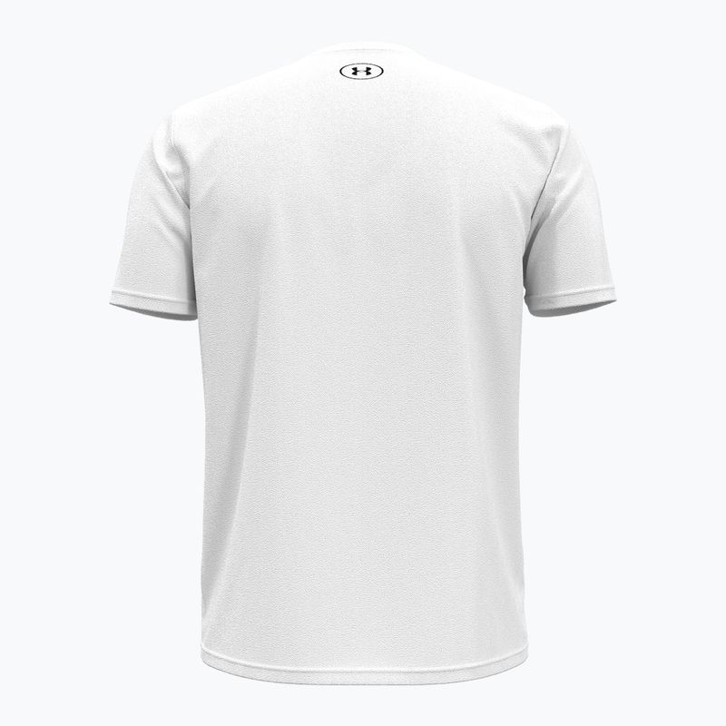 Vyriški treniruočių marškinėliai Under Armour Sliced Wordmark 60/40S white/black 2