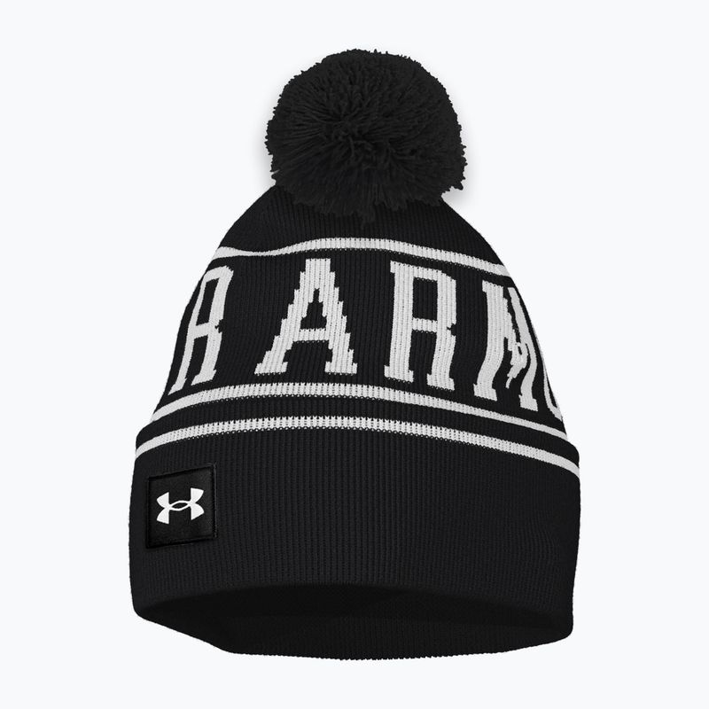 Vyriška žieminė kepurė Under Armour Halftime Pom Beanie black/white/white 3