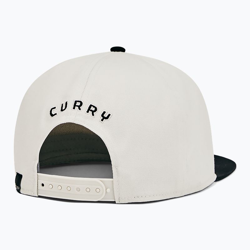 Vyriška kepuraitė su snapeliu Under Armour Curry Flat Brim Snapback white clay/black 2