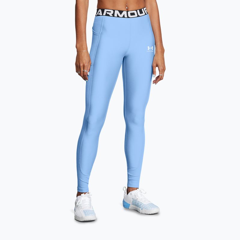 Moteriškos treniruočių tamprės Under Armour horizon blue/white