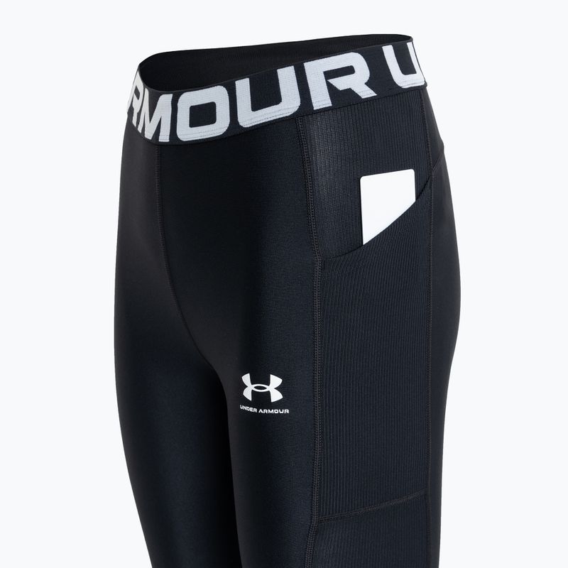 Moteriškos treniruočių tamprės Under Armour black/black/white 4