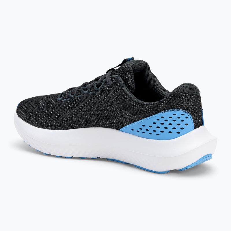 "Under Armour Charged Surge 4" vyriški bėgimo bateliai anthracite/horizon blue/horizon blue 3