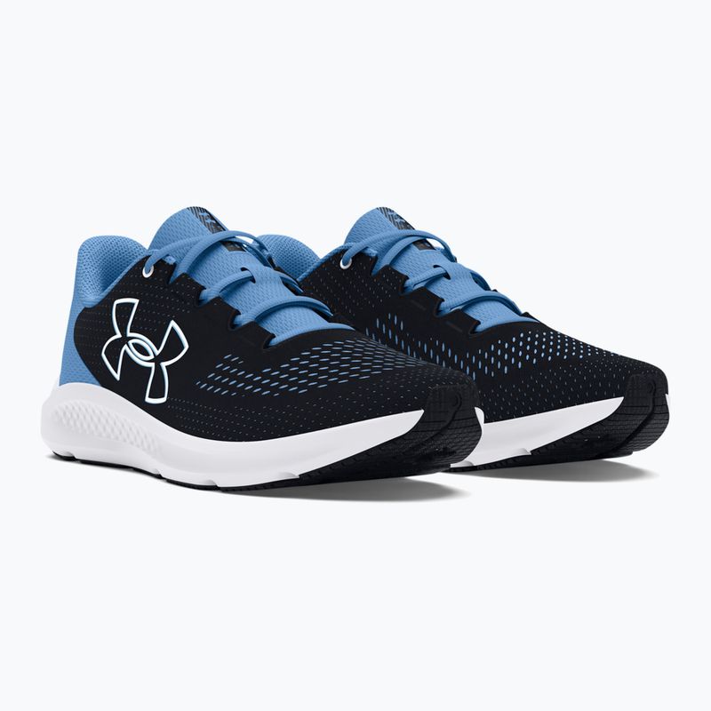 Under Armour Charged Pursuit 3 Big Logo moteriški bėgimo bateliai black/horizon blue/white 8