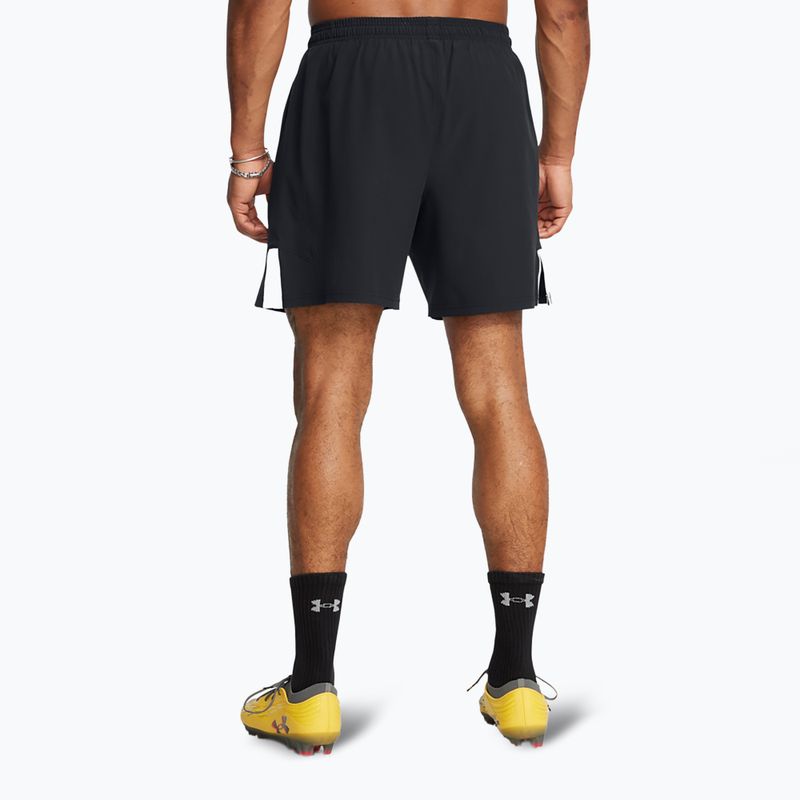 Vyriški futbolo šortai Under Armour Challenger Pro Woven black / white 3