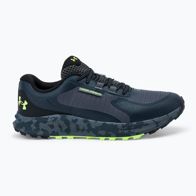Under Armour Charged Bandit Trail 3 vyriški bėgimo bateliai casterock/anthracite/high vis yellow 2