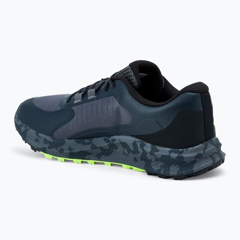 Under Armour Charged Bandit Trail 3 vyriški bėgimo bateliai casterock/anthracite/high vis yellow 3