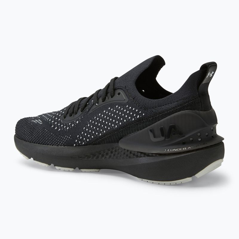 Under Armour Shift black/white/white vyrų bėgimo bateliai 3
