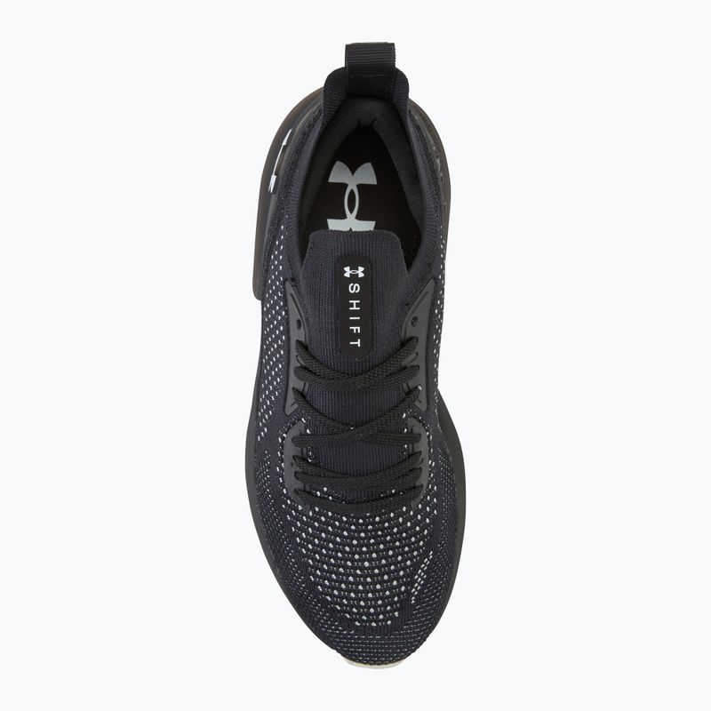 Under Armour Shift black/white/white vyrų bėgimo bateliai 5