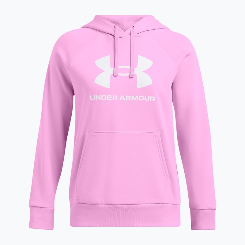 Moteriškas džemperis Under Armour Rival Fleece Big Logo Hoody stellar pink/white