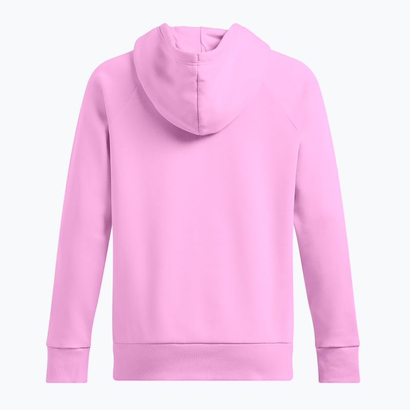 Moteriškas džemperis Under Armour Rival Fleece Big Logo Hoody stellar pink/white 2