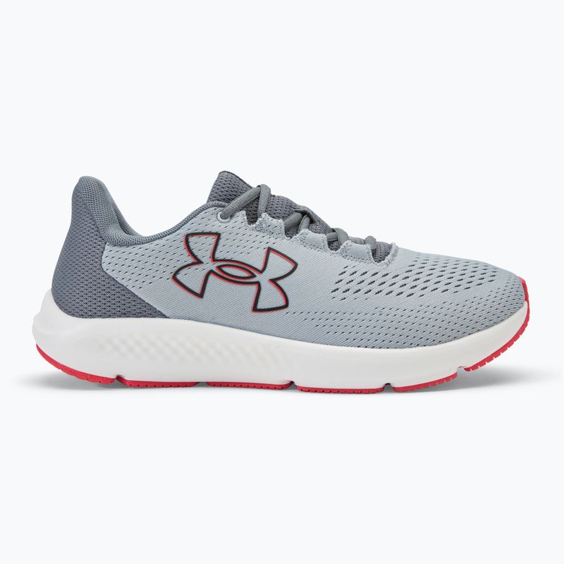 Under Armour Charged Pursuit 3 Big Logo mod gray/titan gray/black vyriški bėgimo bateliai 2