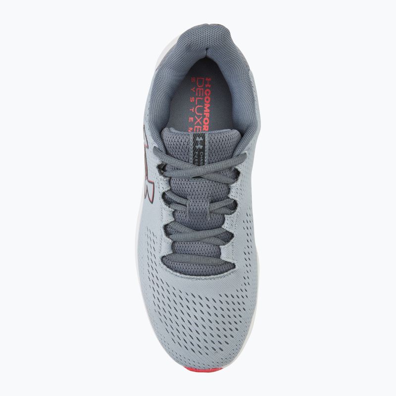 Under Armour Charged Pursuit 3 Big Logo mod gray/titan gray/black vyriški bėgimo bateliai 5