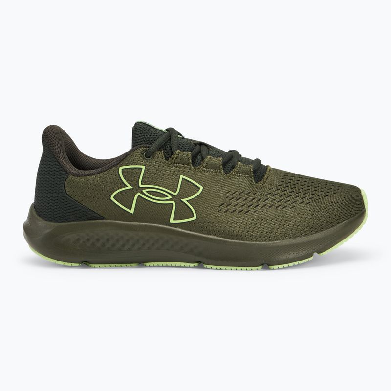 Vyriški bėgimo bateliai Under Armour Charged Pursuit 3 Big Logo marine from green/baroque green 2