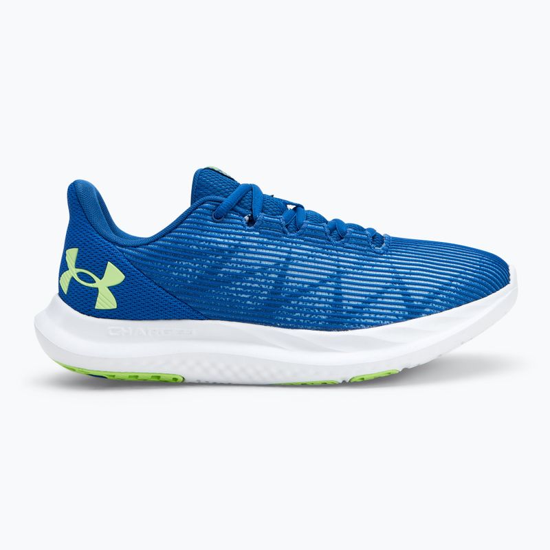 Under Armour Charged Speed Swift tech blue/tech blue/morph green vyriški bėgimo bateliai 2